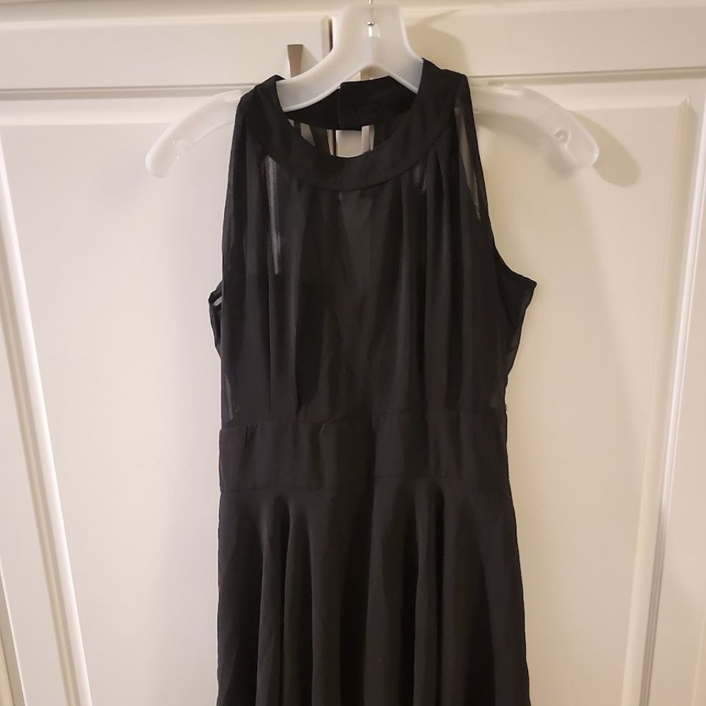 Black Sheer Formal Dress Size Large